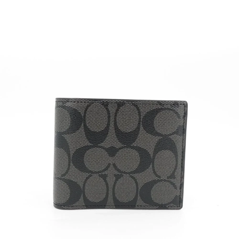 Coach Boxed 3 In 1 Wallet Gift Set Charcoal Black OS - Picture 9 of 14